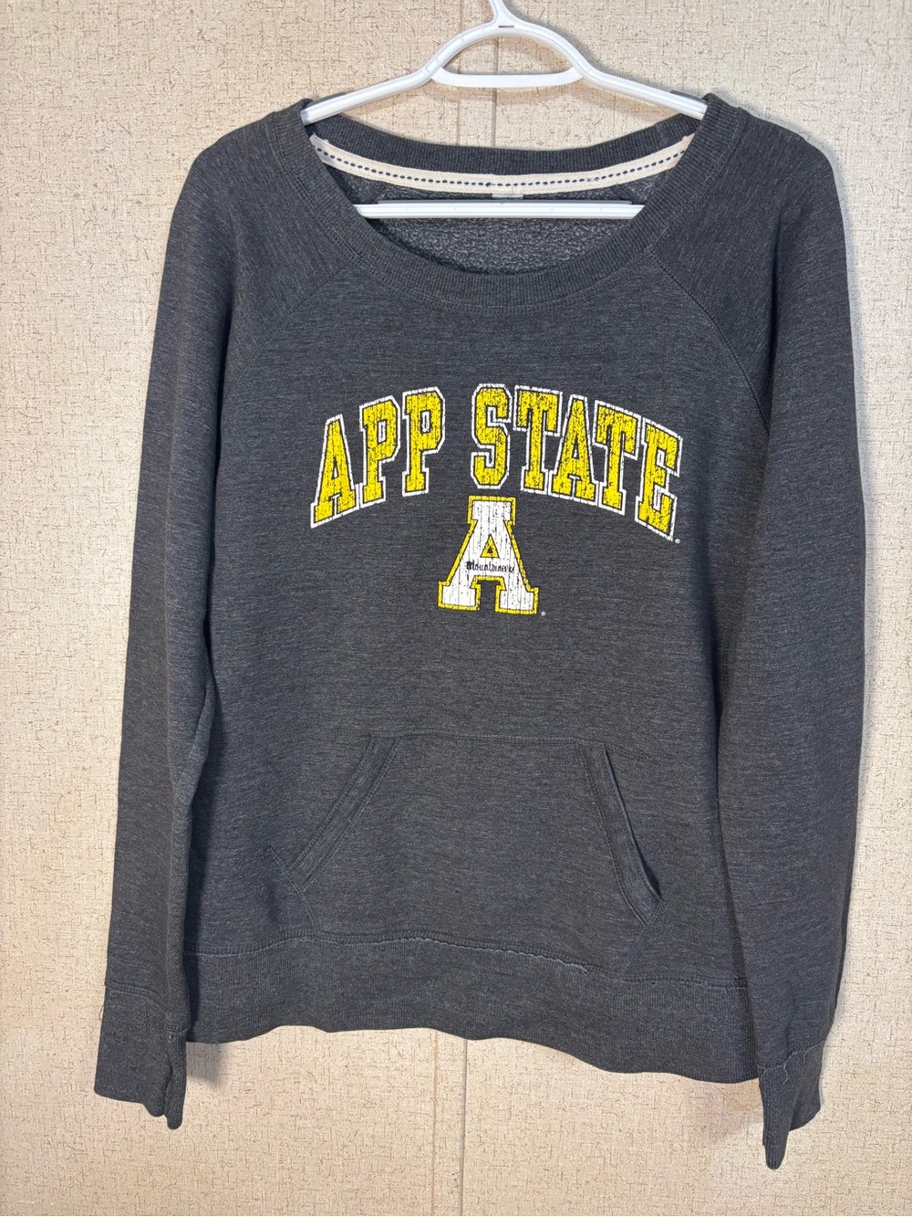 App State Women's Charcoal Pullover Sweatshirt